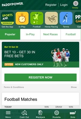 PaddyPower Mobile Sportsbook